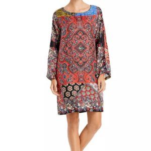 Johnny Was "Moa Kabelo" 100% silk tunic dress